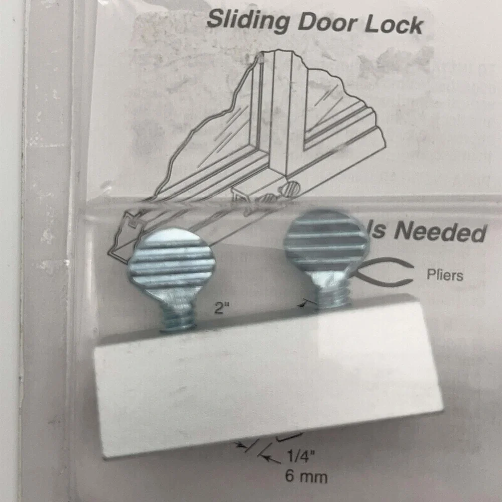 Defender Security U10679 Patio Sliding Door Lock Aluminum Construction BRAND NEW